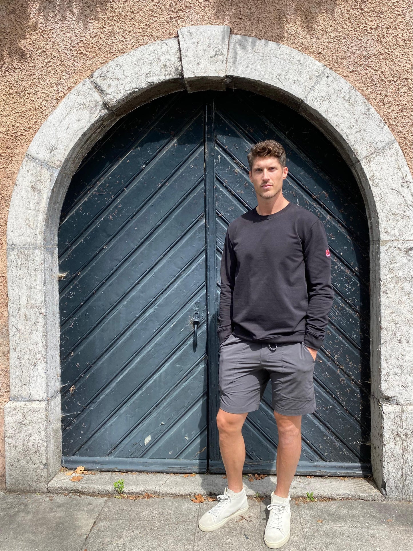 Sweat noir - Swissmade - coton bio