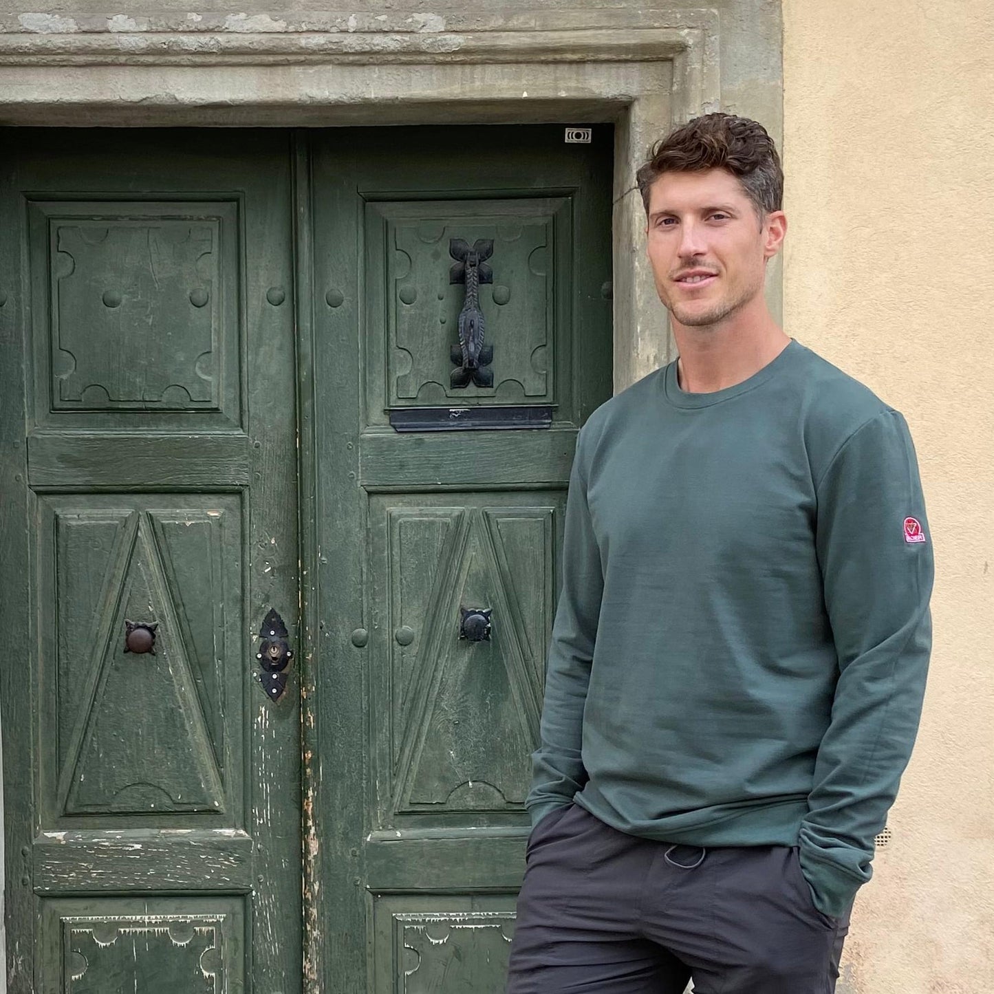 Sweat Vert sapin - Swissmade - coton bio