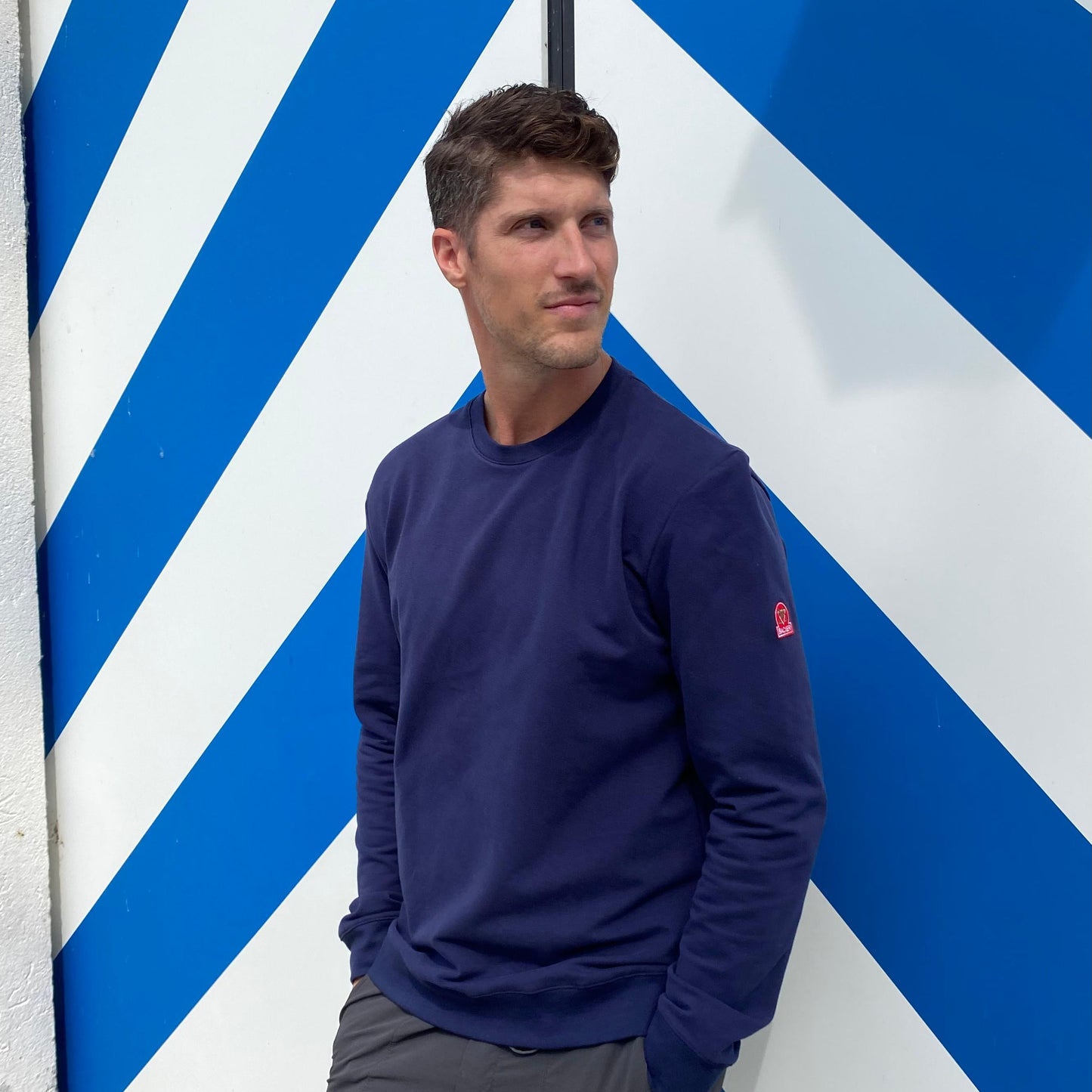 Sweat bleu - Swissmade - coton bio