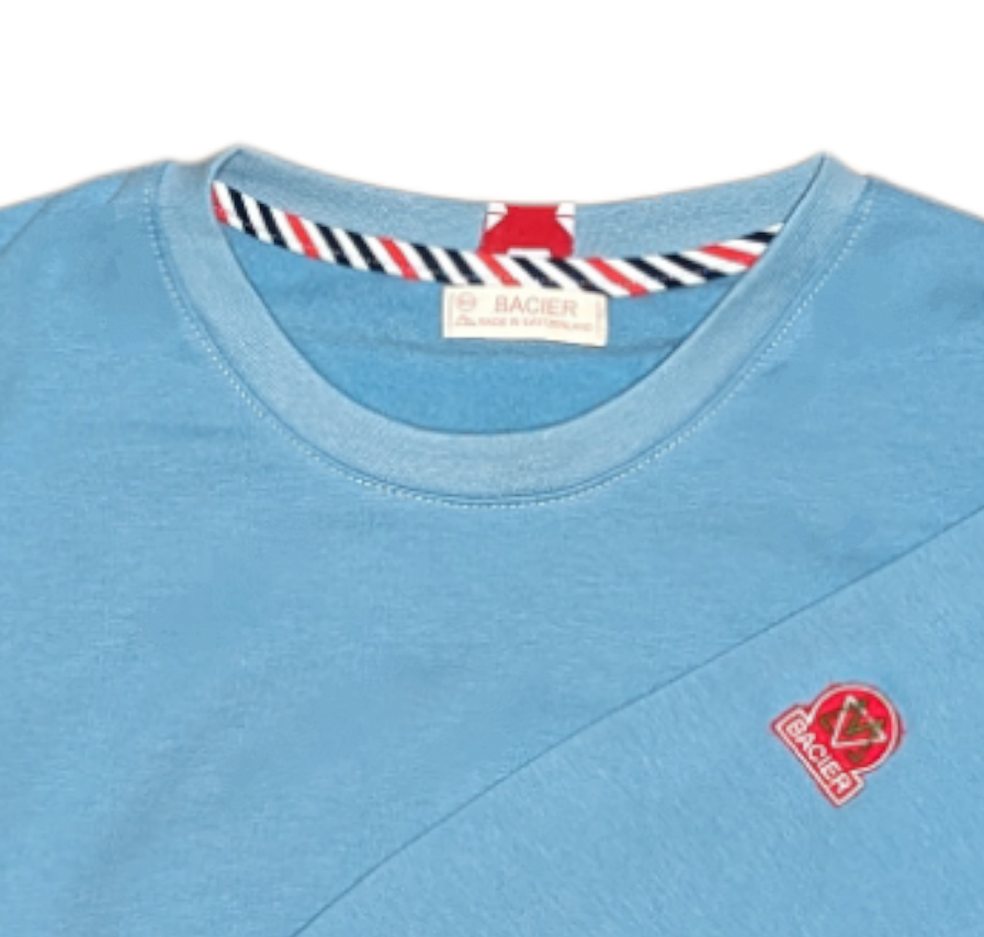 Sweat Bio Bleu Ciel Swiss Made