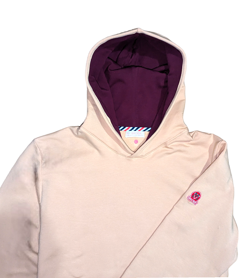 Hoodie Crème - Bordeaux