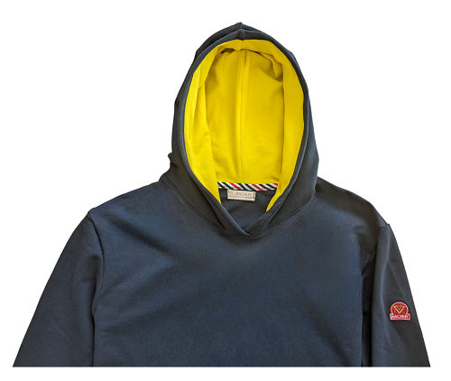 Hoodie Bleu Marine - Jaune