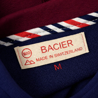 Hoodie Bleu Indigo - Swiss Made - Cerise