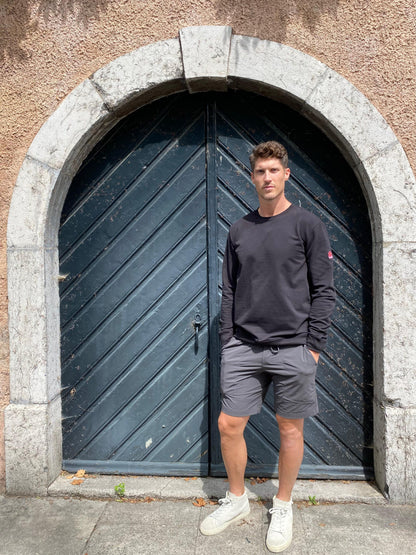 Sweat noir - Swissmade - coton bio