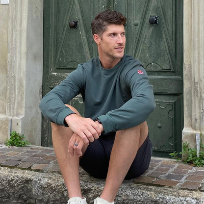 Sweat Vert sapin - Swissmade - coton bio