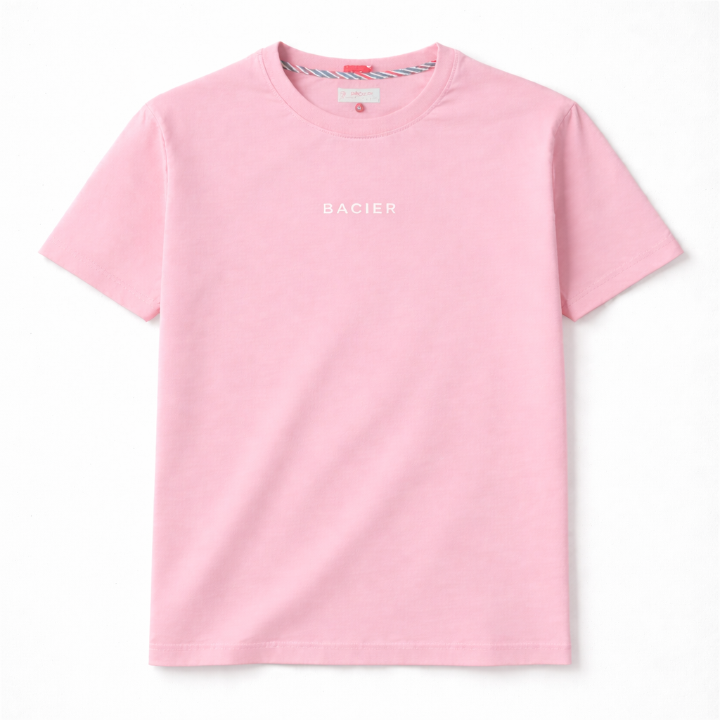 T-shirt Bio Rose - Swiss Made - Bacier