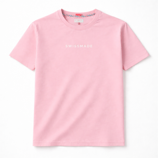 T-shirt Bio Rose - Swiss Made blanc