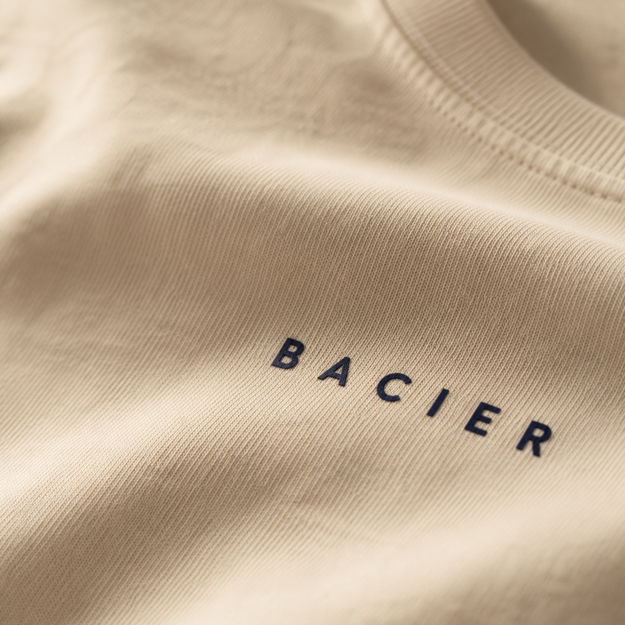 T-Shirt Bio Beige — Fabriqué en Suisse | BACIER