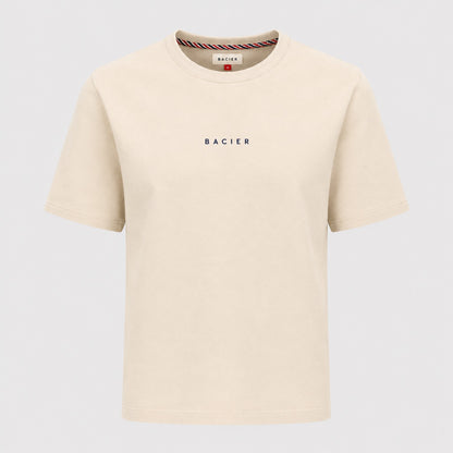 T-Shirt Bio Beige — Fabriqué en Suisse | BACIER