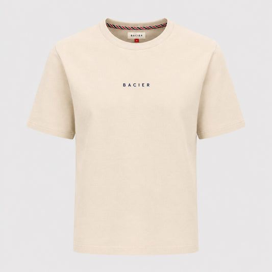T-Shirt Bio Beige — Fabriqué en Suisse | BACIER