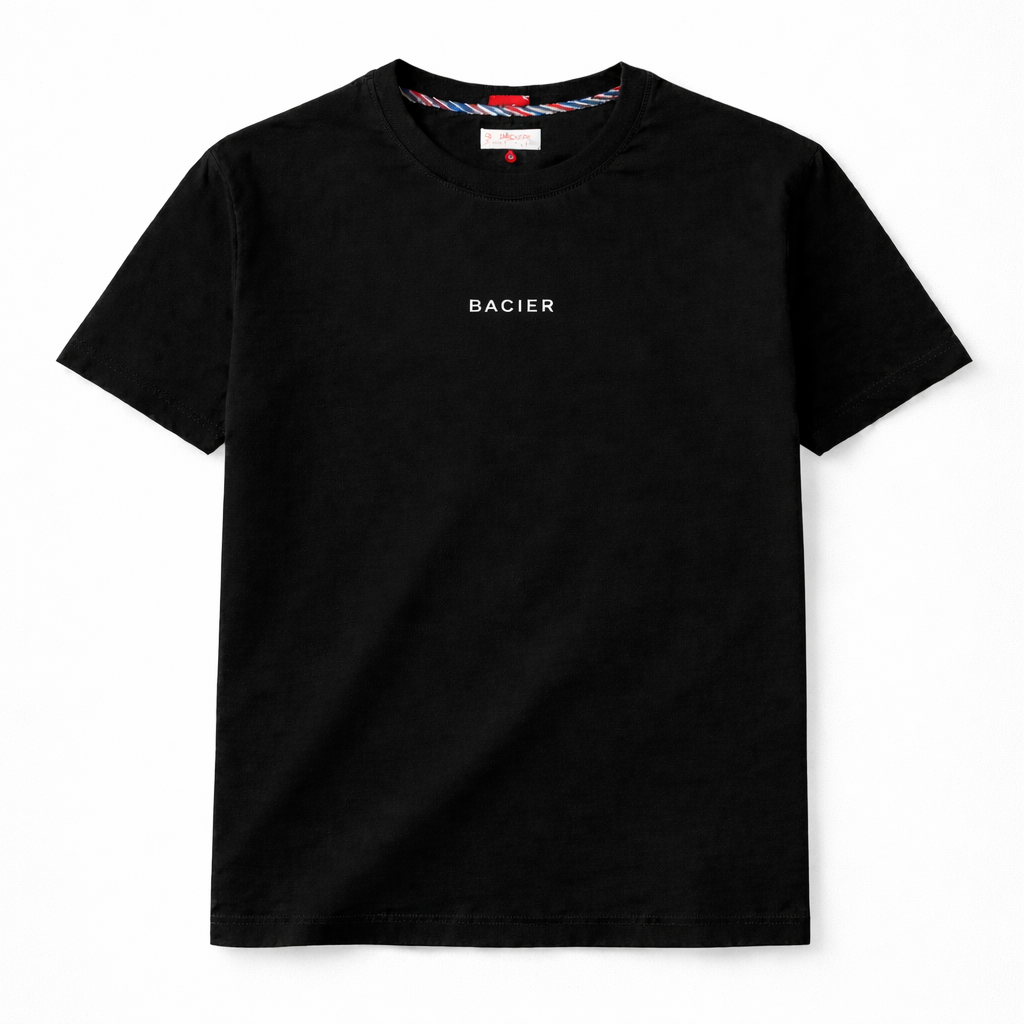 T-shirt Bio Noir - Swiss Made - Bacier
